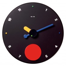 Contrattempo - Black - Pendulum wall clock